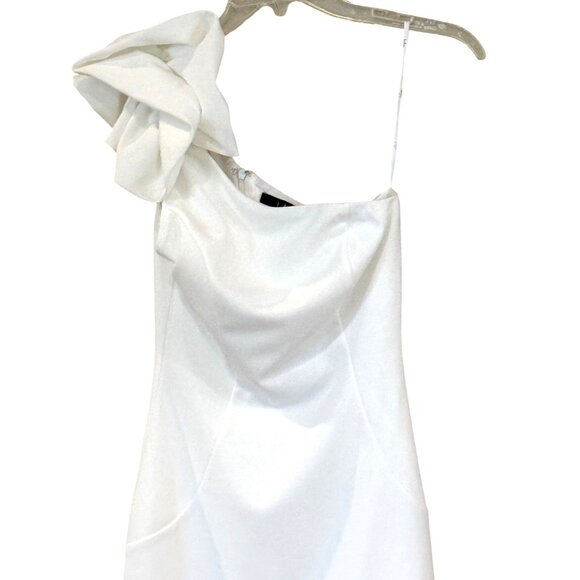 Lulu's Women's Be My Destiny One Shoulder Dress White Size XS NWT - Picture 5 of 9